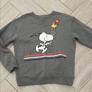 Old Navy Gray Sweatshirt with Cartoon Graphic